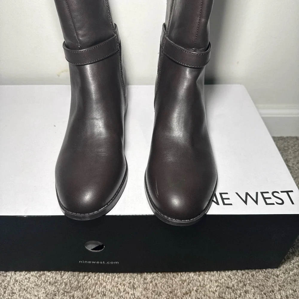 Nine West Women's Brown Knee High Boots Size 10